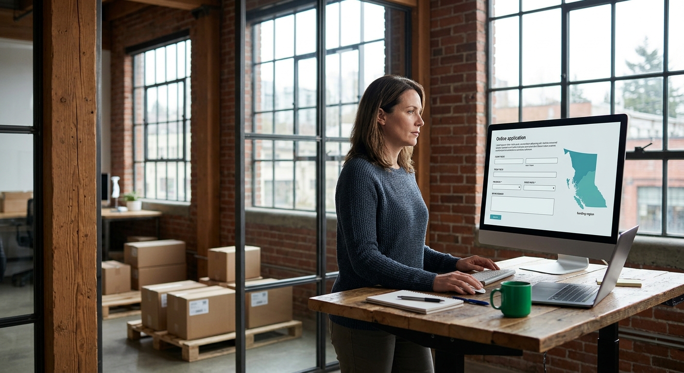 BC business owner reviewing government funding and financing options for 2026